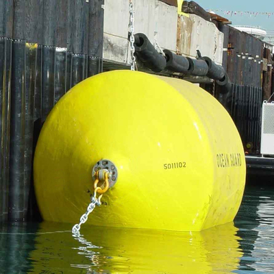 3.3m*6.5mの浮遊泡のフェンダー海洋Iso 9001の標準Hdgのフランジ