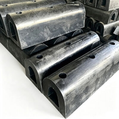 耐候性 頑丈な構造 ボルト取り付け設計 D型フェンダー ゴム製ドックバンパー